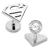 Silver Superman Shield Cufflinks