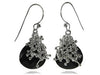 Small Burst Earrings Black Onyx