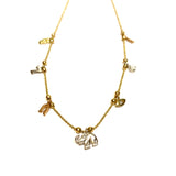 14k Gold Lucky Charm Necklace