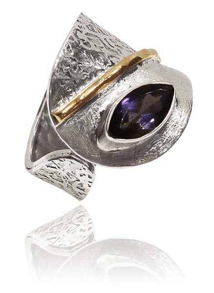 Haifa Swirl Ring Iolite 7