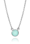 Puntino Necklace Aqua Chalcedony