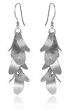 Nine Brushed Leaf Earrings