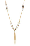 Mixed Tourmaline Tassel Necklace