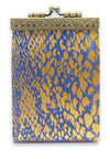 Card Holder Gold/Blue RFID