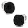 Black Pave Crystal Cufflinks