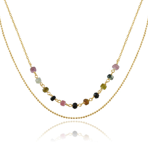 Gold Plated Dabal Haar Tourmaline