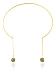 18k Gold Plated Non-Connect Gaudi Spheres Collar