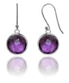 Medium Hanging Puntino Earrings Amethyst