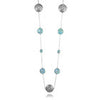 Arabesque Filigree & Stone Necklace (Aqua Chalcedony)