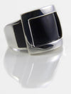 Zocalo Silver Framed Wood Ring