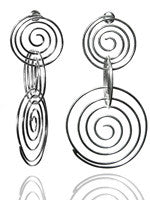 Three Swirl Earrings