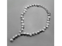 Brushed Small Circle Lariat Necklace