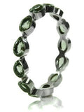 Peacock Gemstone Bangle (Green Amethyst)