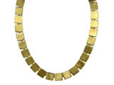 Gold Plated Cleopatra Square Necklace