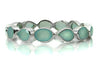 Peacock Gemstone Bangle Aqua Chalcedony