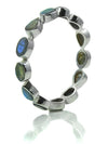 Peacock Gemstone Bangle (Labradorite)
