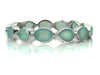 Peacock Gemstone Bangle Aqua Chalcedony