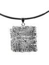 Egyptian Zamalek Wire Criss Cross Square Pendant