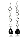 Seven Linked Quartz Drop (Black Onyx)