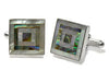 Double Framed Abalone Cufflinks