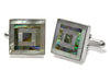 Double Framed Abalone Cufflinks