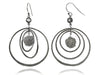 Three Orbitz Earrings with Wire Wrap