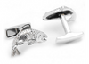 Sterling Salmon Cufflinks