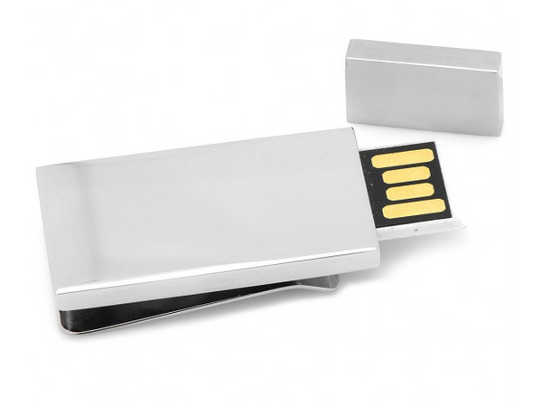 Silver 8GB USB Money Clip