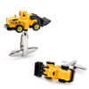 Enamel Bulldozer Cufflinks