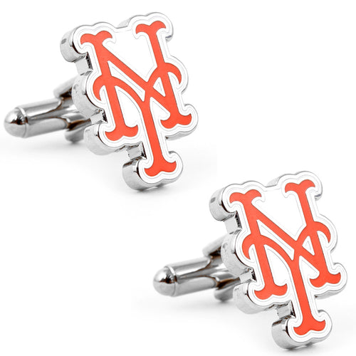 Silver New York Mets Cufflinks