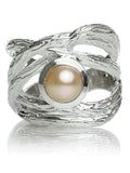 Amazon Twisted Ring with Stone (Pink Pearl)