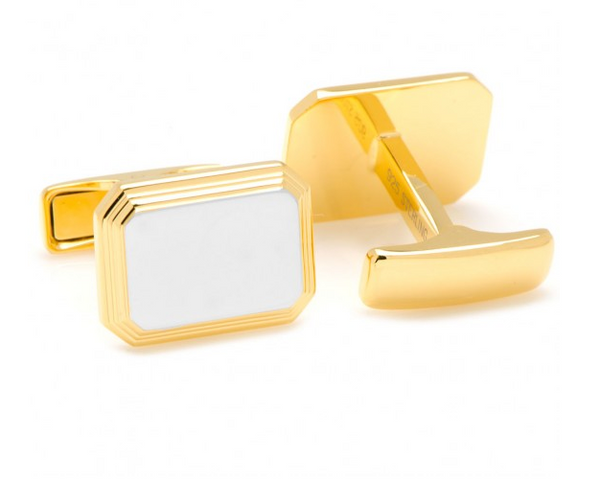 Rectangle Two-Toned Cufflinks
