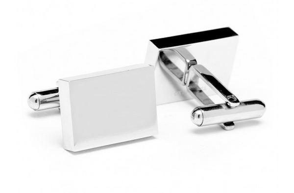 Stainless Steel Rectangle Infinity Cufflinks