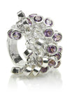 25 Stone Dangle Ring - Amethyst