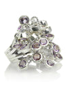 25 Stone Dangle Ring - Amethyst