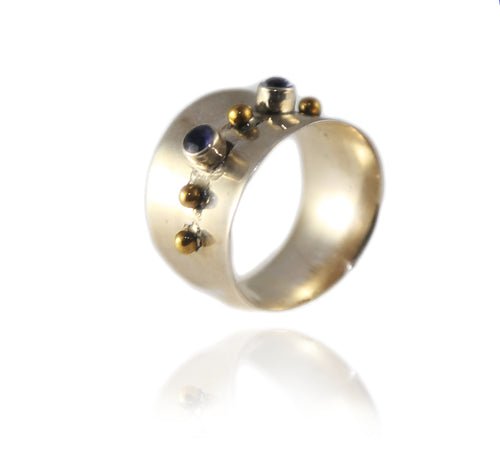 Tel Aviv Center Lined Stone Band-IOLITE