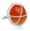 Milano Cantena Stone Ring - Carnelian