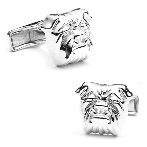 Sterling Bulldog Cufflinks