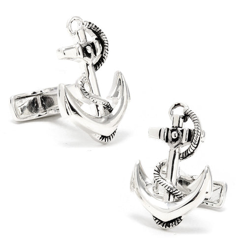 Sterling Boat Anchor Cufflinks