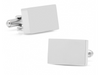 Stainless Steel Silver Block Cufflinks