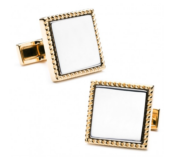 Square Two-Toned Cufflinks